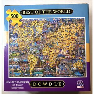 DOWDLE Jigsaw Puzzle " Best of the World"  500 Pieces with Poster vn